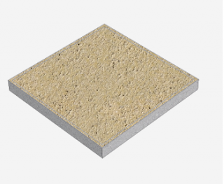 Platňa TAŤÁNA 40/40/4cm žltá