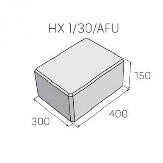 SIMPLE BLOCK tvarovka plná stĺpiková HX 1/30/AFU hladký sivý