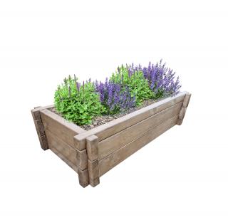 Vyvýšený záhon BARK 2 hnedý 180x90x45 cm