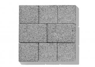 Zámková Dlažba INTAK aquaflair 16,5x16,5x8 cm sivá žula