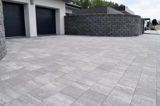 Zámková Dlažba REINA - naturo 50x25cm black-shadow
