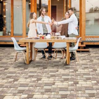 Zámková Dlažba Toscana® 6cm dymová hnedá