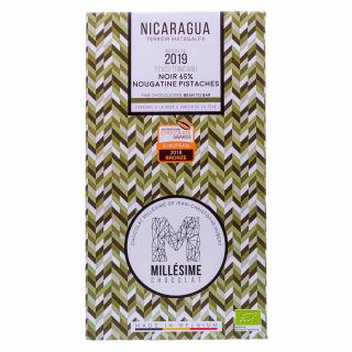 Bio horká čokoláda s pistáciovou náplňou Nikaragua 65%, 70 g