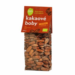 Bio nepražené kakaové bôby Ghana Amelonado, 250 g