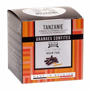 Bio pomaranč v horkej čokoláde Tanzánia 76%, 75 g