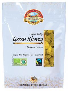 Bio zelené hrozienka Khorog, sušené v tieni, 100 g