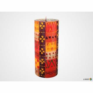 Stĺpová sviečka Indabuko z JAR, 8 x 20 cm