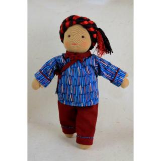 Tibetská handrová bábika priateľstva Norbu