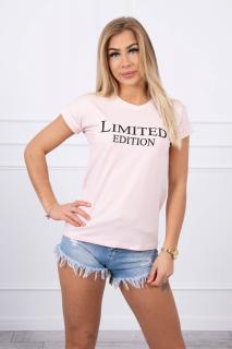 Dámske tričko Limited Edition - svetlo ružová