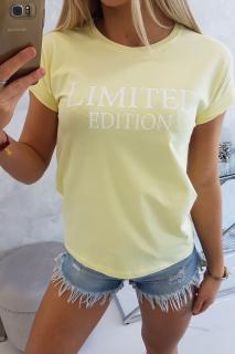 Dámske tričko Limited Edition - svetlo žltá