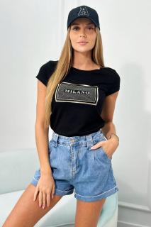 Dámske tričko Milano - čierna