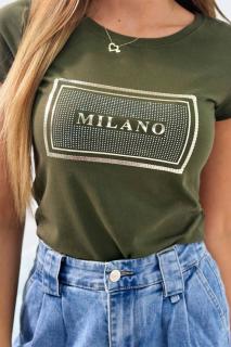 Dámske tričko Milano - khaki