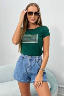 Dámske tričko Milano - smaragdová zelená