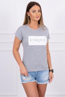 Dámske tričko Unique - sivá