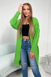 Dámsky pletený sveter - zelená