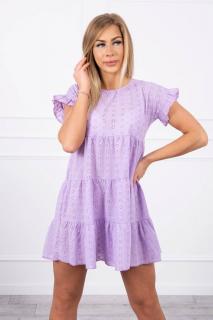 Letné Babydoll šaty - lila