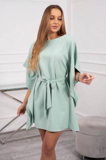 Módne oversize šaty - mätová