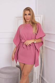 Módne oversize šaty - staroružová
