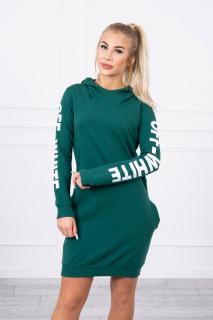 Športové šaty Off White - smaragdová zelená