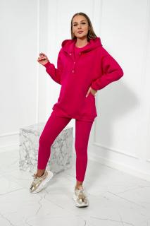 Trojdielny set Boston - fuchsia
