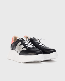 Tenisky Wonders A-3625 COMBINACION NEGRO/PLATA/CORAL Veľkosť: EU 40