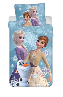 Detské obliečky 140x200 FROZEN vločky