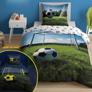 Detské obliečky 140x200 Futbal ihrisko 01- svietiace