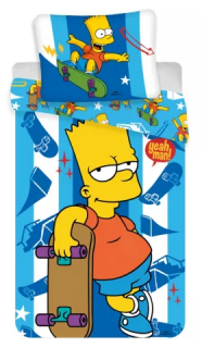 Detské obliečky 140x200 SIMPSONOVCI Bart