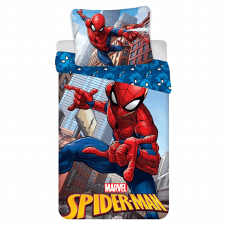 Detské obliečky 140x200 SPIDERMAN city