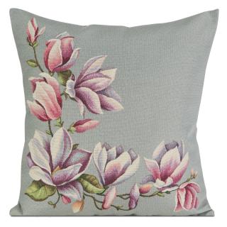 Gobelínová obliečka na vankúšik 45x45 MAGNOLIA šedá