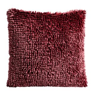 Obliečka na vankúšik 40x40 SHAGGY 01 tmavobordová