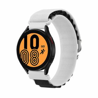 Alpský remienok na smart hodinky 20mm Veľkosť: 20mm, Farba: Bielo-čierna
