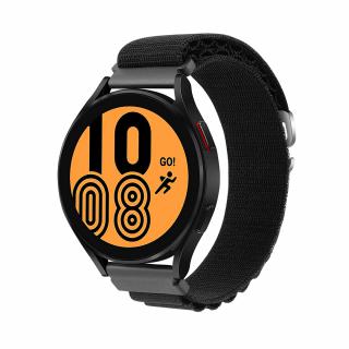 Alpský remienok na smart hodinky 20mm Veľkosť: 20mm, Farba: Čierna
