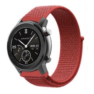 Nylonový remienok na smart hodinky 20mm Veľkosť: 20mm, Farba: Červená