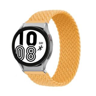 Pletený navliekací remienok na smart hodinky 20mm vel. M/L Veľkosť: 20mm, Obvod: M-L (stredný až väčší obvod zápästia), Farba: Žltá