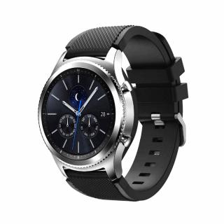 Vrúbkovaný remienok na smart hodinky 20mm Veľkosť: 20mm, Farba: Čierna