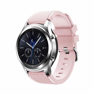 Vrúbkovaný remienok na smart hodinky 22mm Veľkosť: 22mm, Farba: Ružová