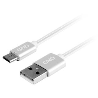 GND MIC USB 100MM05, prepojovací kábel microUSB, dĺžka 1 m