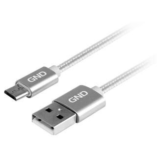 GND MIC USB 100MM08, prepojovací kábel microUSB, dĺžka 1 m