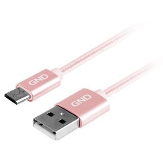 GND MIC USB 100MM09, prepojovací kábel microUSB, dĺžka 1 m