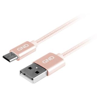 GND MIC USB 200MM06, prepojovací kábel microUSB, dĺžka 2 m