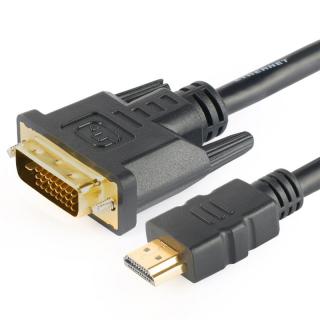 GoGEN DVI HDMI 200MM01, prepojovací kábel HDMI, konektory HDMI a DVI , pozlátené konektory