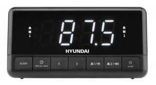 Hyundai RAC 341PLLBW, rádiobudík, 2 časy budenia