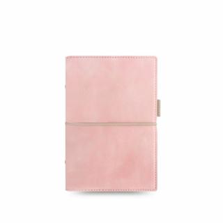Diár Filofax Domino Soft - Personal A6  + darček zdarma - Bavlnený sáčok ako praktické puzdro na diár Barva diáře: Pastelově růžová