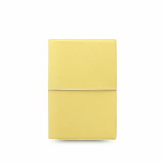 Diár Filofax Domino Soft - Personal A6  + darček zdarma - Bavlnený sáčok ako praktické puzdro na diár Barva diáře: Pastelově žlutá