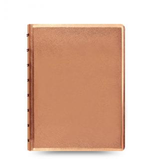 Filofax Notebook Saffiano Metallic | A5 Rose Gold