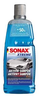 SONAX XTR aktivní šampon "2 v 1" 1 L (SONAX XTR Aktivní autošampon 2 v 1 1 lt)