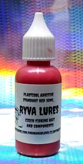 RYVA LURES PLASTISOL COLOR STANDART RED 30ML.