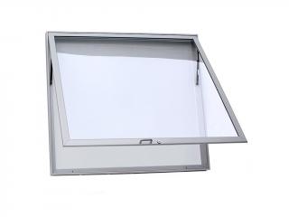 Obojstranná jednokrídlová vitrína DM80 - 20xA4 / B700x1150 mm