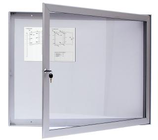 Obojstranná jednokrídlová vitrína DM80 - 24xA4 / A1000x940 mm